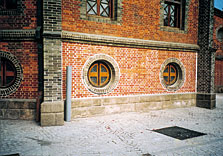 The restored points of the Myongdong Cathedral (in Seoul).